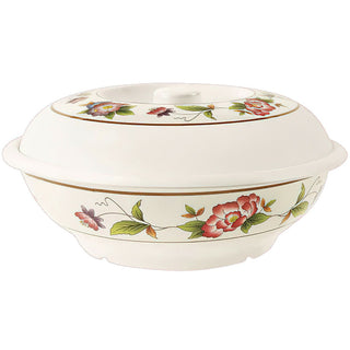 G.E.T. Enterprises KT-070-TR GET Tea Rose Melamine Bowl, 2.9375 qt., Ivory, 12/Pack - Default Title