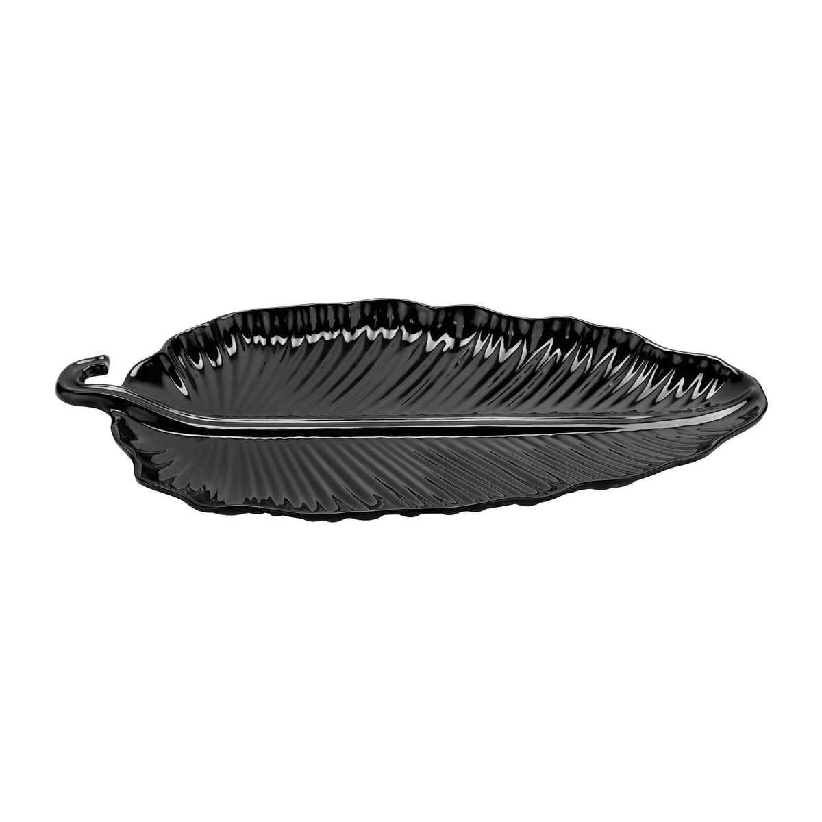 G.E.T. Enterprises LE-2514-BK GET Sonoma Melamine Platter, 13 3/4" x 25", Black, 6/Case - Default Title