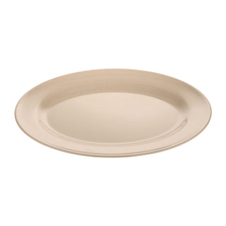 G.E.T. Enterprises M-4020 GET Santa Fe Ironstone Melamine Platter, 10" x 14", 12/Case - Beige / Speckled