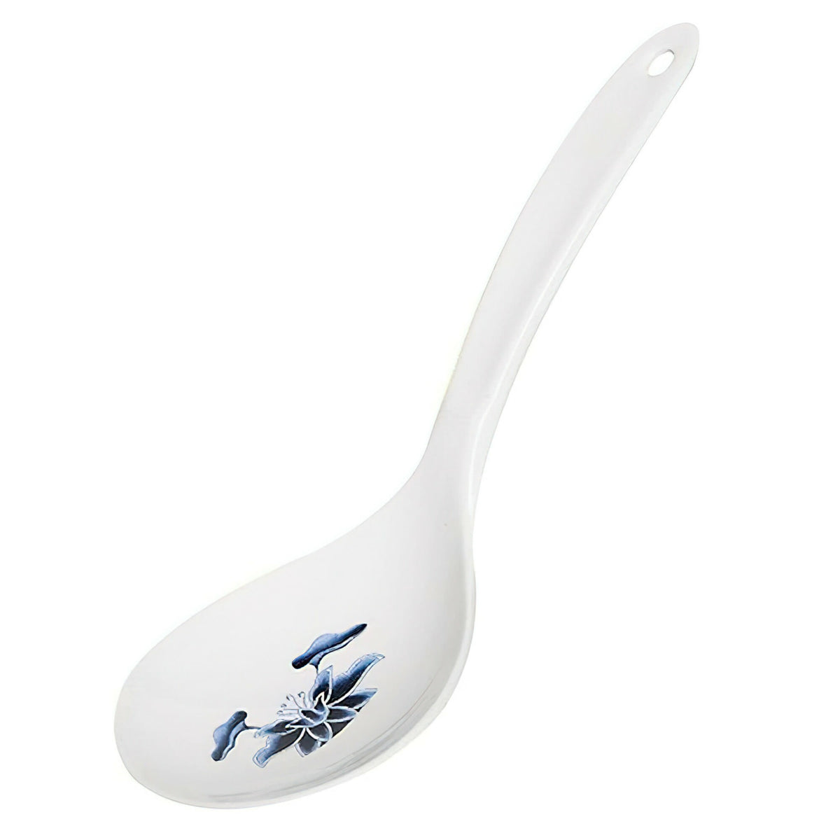 G.E.T. Enterprises M-4403-B GET Water Lily Melamine Rice Ladle, 2 oz., White, 24/Case - Default Title