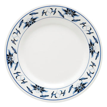 G.E.T. Enterprises GET Water Lily Melamine Plate, White - 9 1/2"
