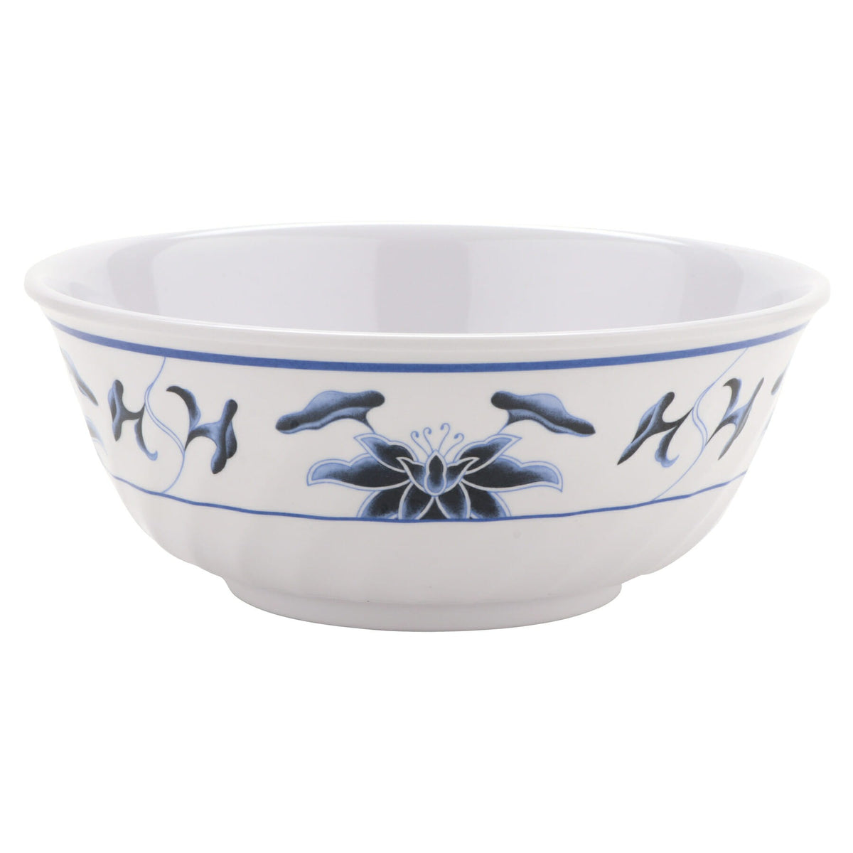 G.E.T. Enterprises M-609-B GET Water Lily Melamine Bowl, 2.3125 qt., White, 12/Pack - photo 2