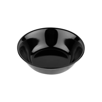 G.E.T. Enterprises M-810 GET Water Lily White Melamine Bowl, 16 oz., 12/Case - Black Elegance Black