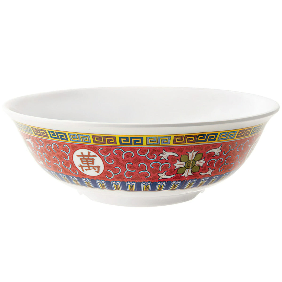 G.E.T. Enterprises M-813-L GET Dynasty Longevity Melamine Bowl, 2.3 qt., Red, 12/Case - Default Title