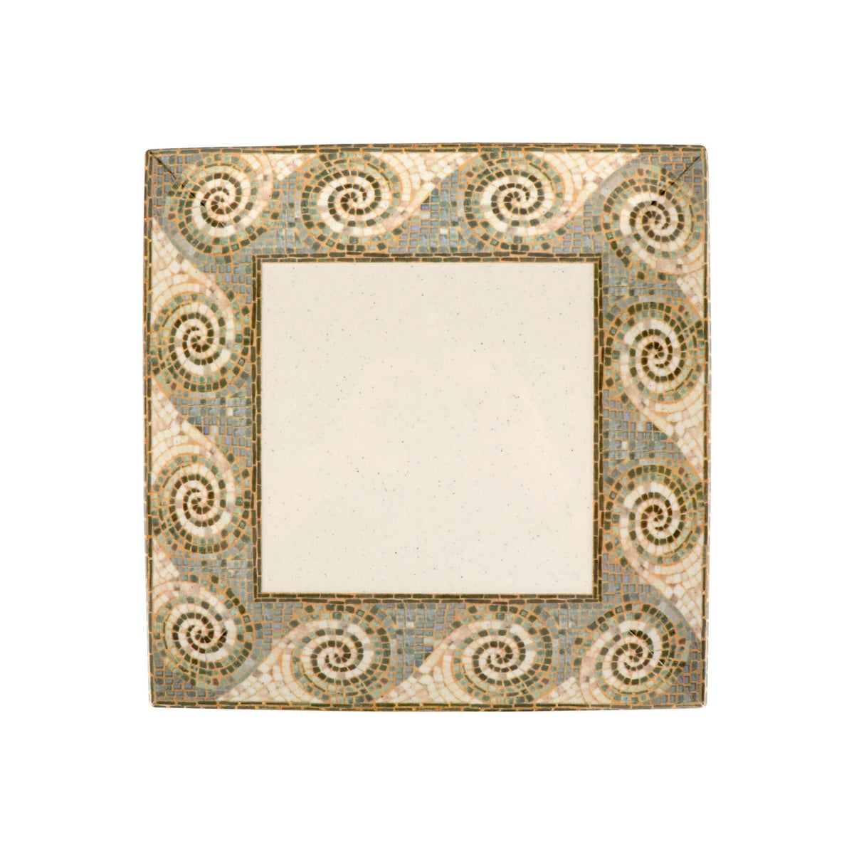 G.E.T. Enterprises ML-102-MO GET Mosaic Melamine Plate, 6" x 6", Beige, 12/Pack - photo 2