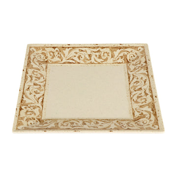 G.E.T. Enterprises ML-104-OL GET Olympia Melamine Plate, 10" x 10", Beige, 12/Case - Default Title