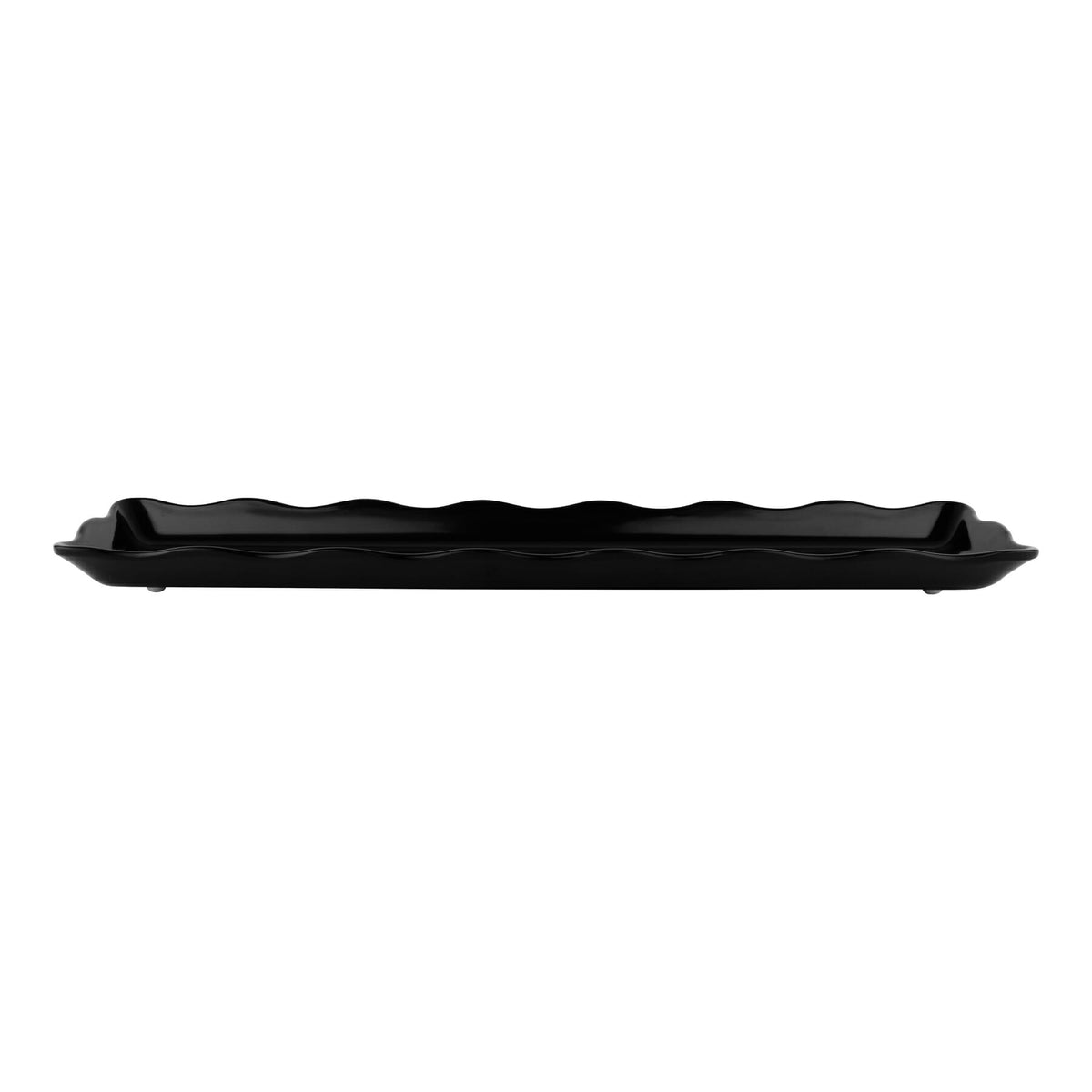 G.E.T. Enterprises ML-129-BK GET Bake and Brew Melamine Tray, 5 1/4" x 21", Black, 12/Pack - photo 3