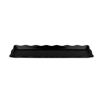 G.E.T. Enterprises ML-129-BK GET Bake and Brew Melamine Tray, 5 1/4" x 21", Black, 12/Pack - Default Title