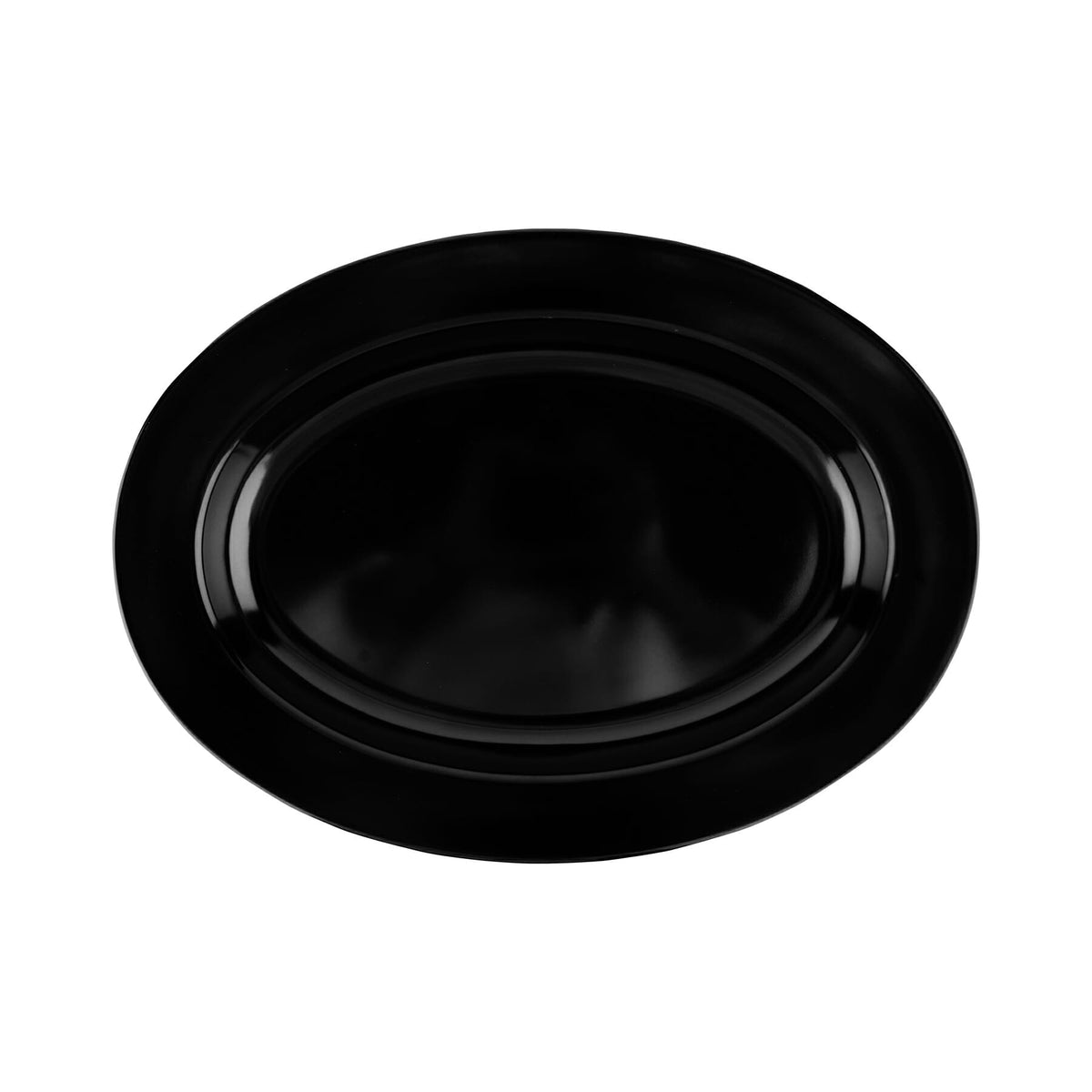 G.E.T. Enterprises ML-15-BK GET Milano Melamine Platter, 13" x 18", Black, 6/Case - photo 2