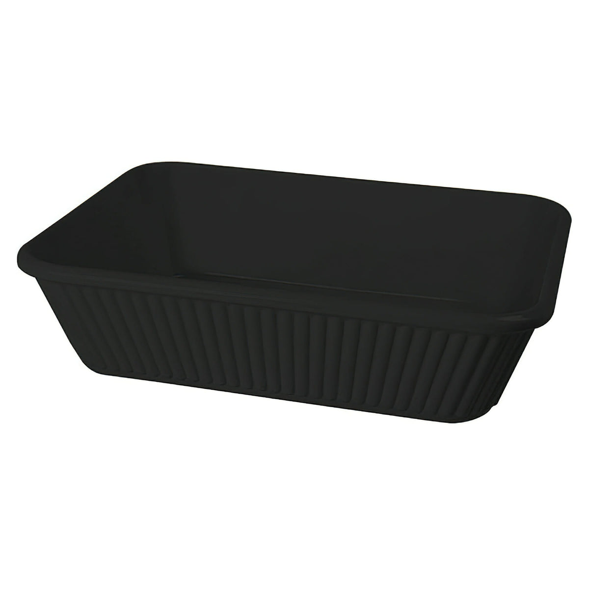 G.E.T. Enterprises ML-177 Melamine Dish, 3 qt., 3/Case - Black