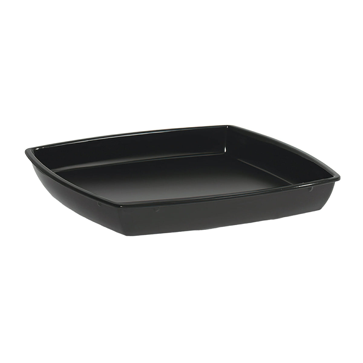 G.E.T. Enterprises ML-68-AB-BK GET Milano Melamine Bowl Insert, 28 qt., Black, 6/Case - Default Title
