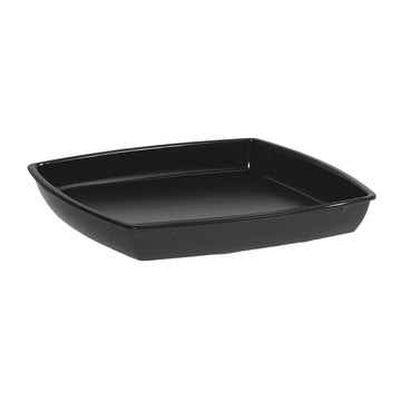 G.E.T. Enterprises ML-68-AB-BK GET Milano Melamine Bowl Insert, 28 qt., Black, 6/Case - Default Title