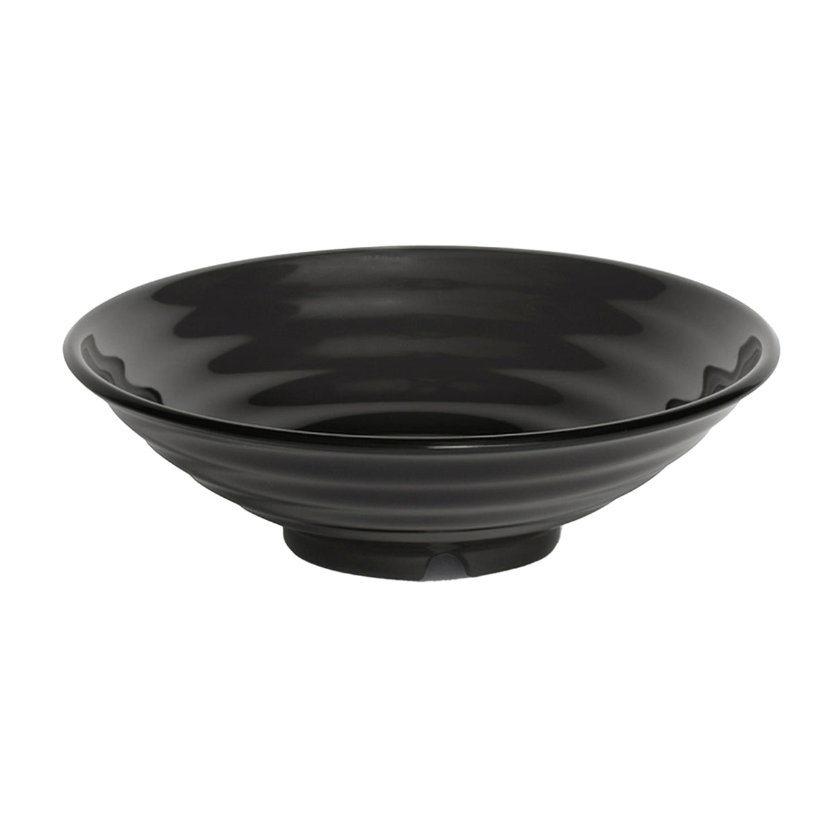 G.E.T. Enterprises ML-76-BK GET Milano Melamine Bowl Insert, 2 qt., Black, 12/Pack - Default Title