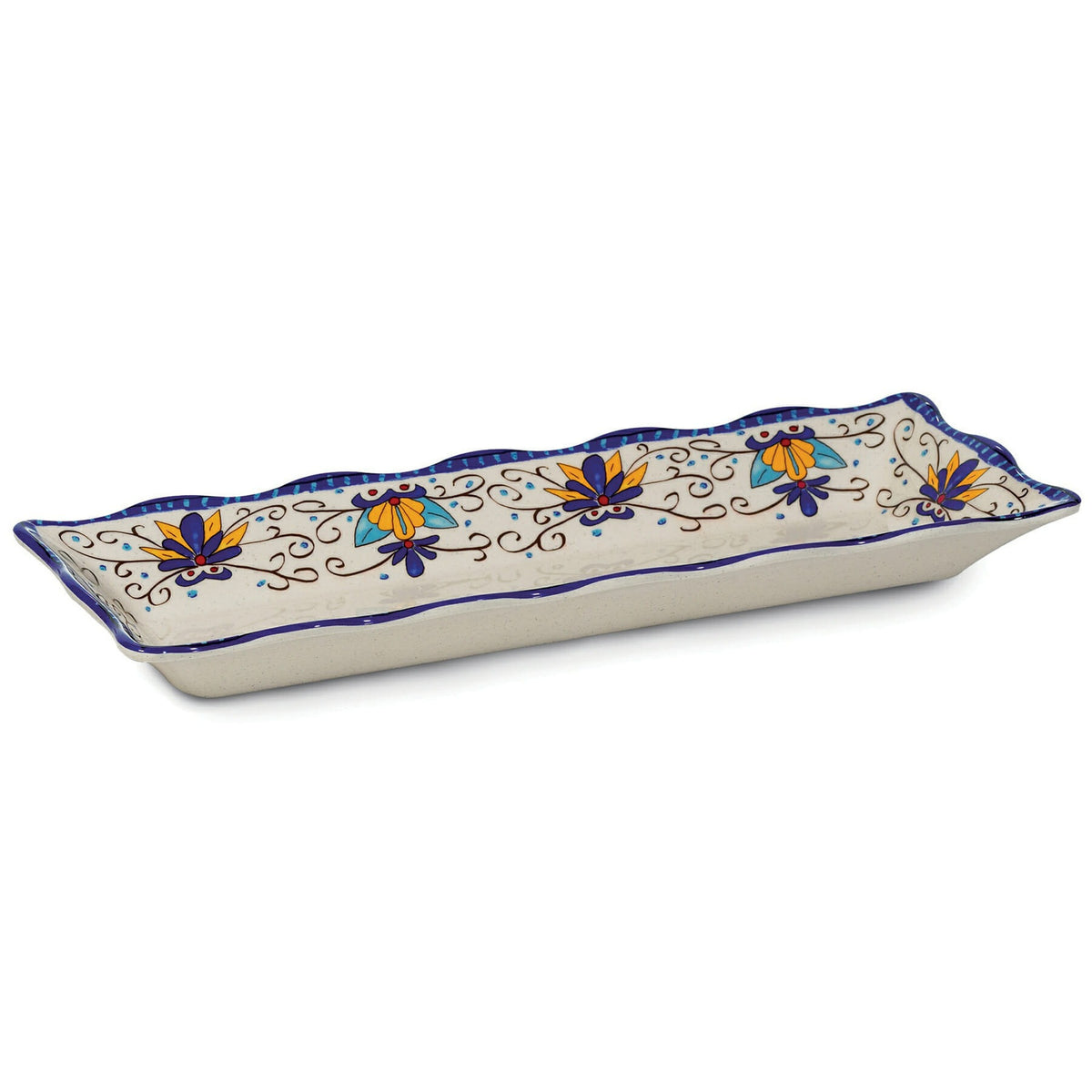 G.E.T. Enterprises ML-87 GET Bella Fresco Melamine Tray - Blue White