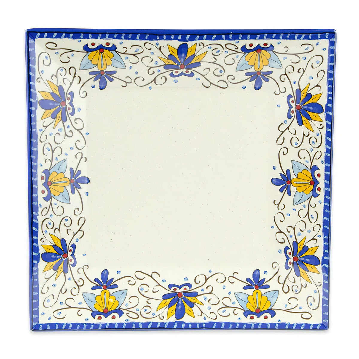 G.E.T. Enterprises ML-91-SL GET Santa Lucia Melamine Plate, 14" x 14", 6/Pack - Default Title