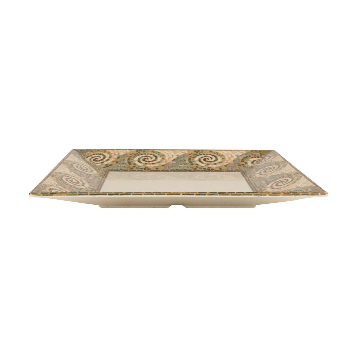 G.E.T. Enterprises ML-92-MO GET Mosaic Melamine Plate, 16" x 16", Beige, 6/Case - photo 3