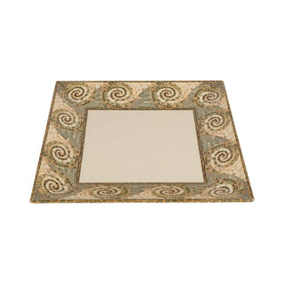 G.E.T. Enterprises ML-92-MO GET Mosaic Melamine Plate, 16" x 16", Beige, 6/Case - Default Title
