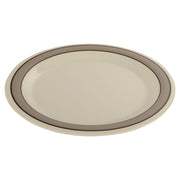G.E.T. Enterprises NP-10-CA GET Diamond Cambridge Melamine Plate, 10 1/2" Diameter, Ivory, 12/Case - Default Title