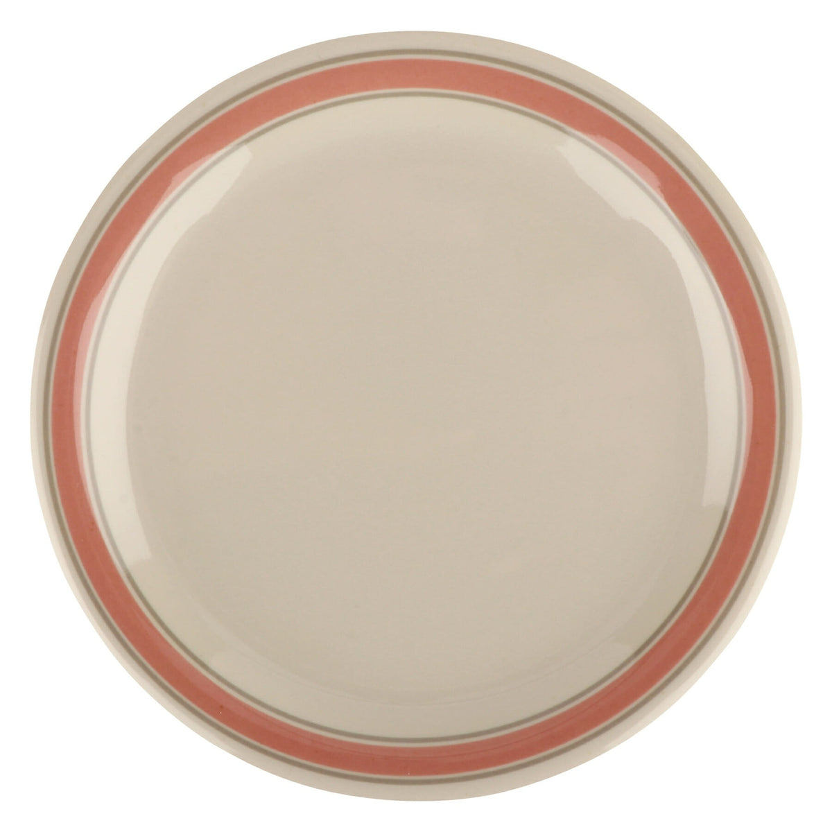G.E.T. Enterprises NP-6-OX GET Diamond Oxford Melamine Plate, 6 1/2" Diameter, White, 48/Case - Default Title