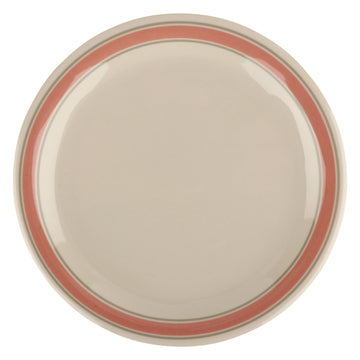 G.E.T. Enterprises NP-6-OX GET Diamond Oxford Melamine Plate, 6 1/2" Diameter, White, 48/Case - Default Title