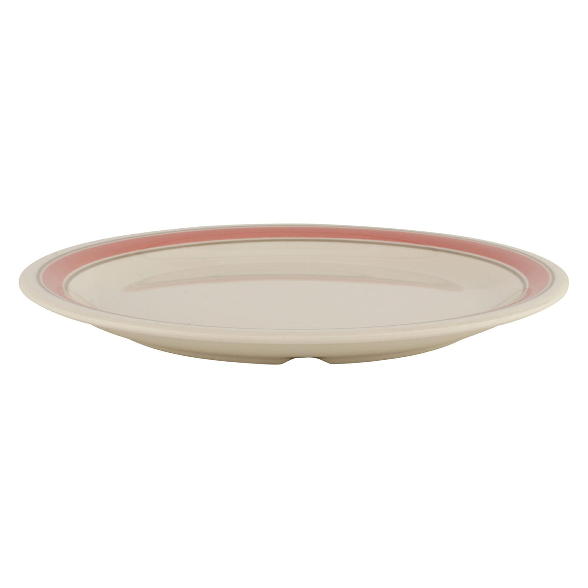 G.E.T. Enterprises NP-7-OX GET Diamond Oxford Melamine Plate, 7 1/4" Diameter, White, 48/Case - photo 2