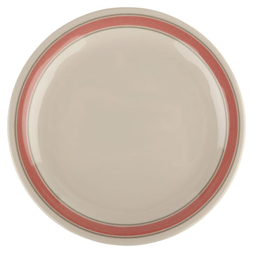 G.E.T. Enterprises NP-7-OX GET Diamond Oxford Melamine Plate, 7 1/4" Diameter, White, 48/Case - Default Title