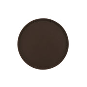 G.E.T. Enterprises NS-1600-BR Polypropylene Non-Skid Tray, 16" Diameter, Brown - Default Title