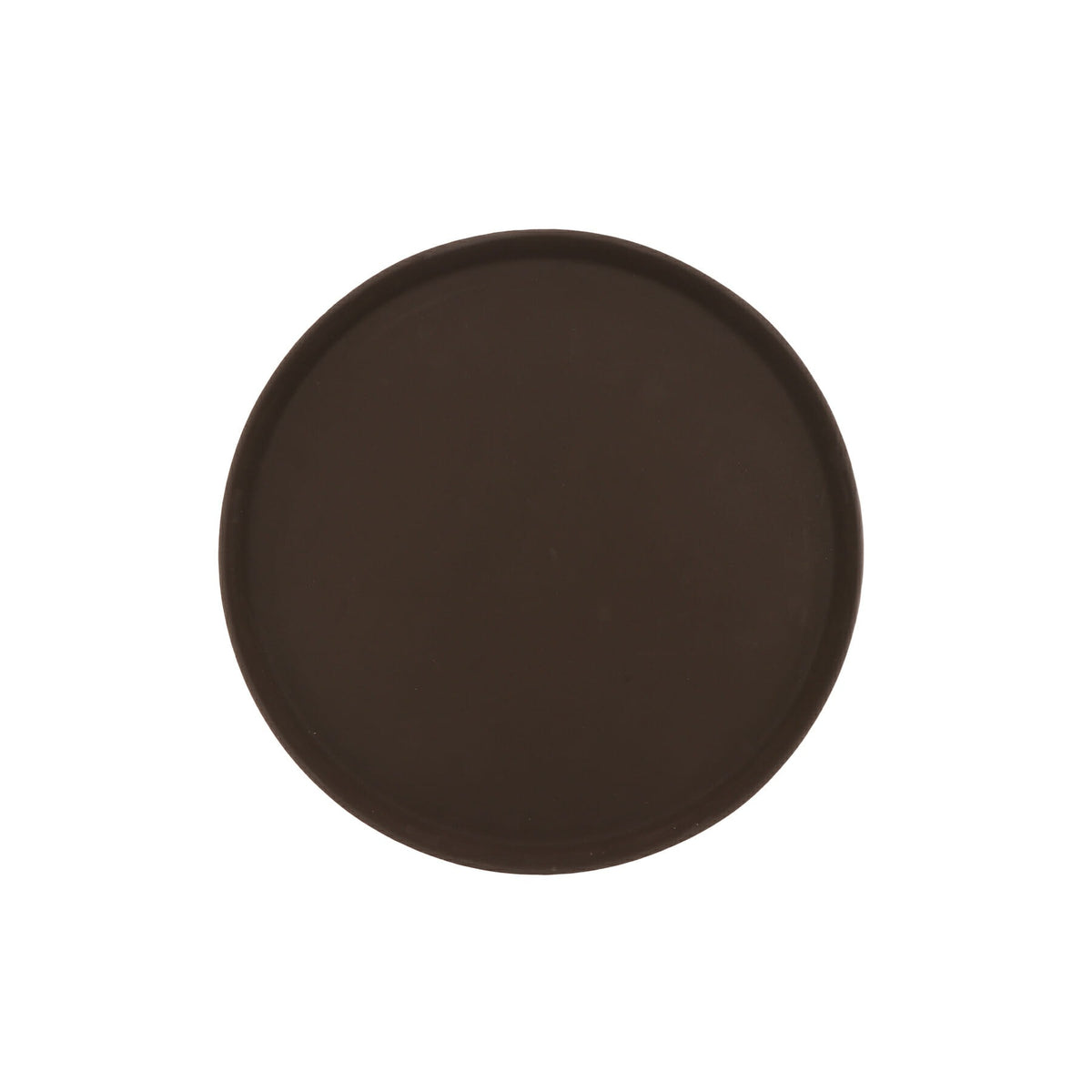 G.E.T. Enterprises NS-1600-BR Polypropylene Non-Skid Tray, 16" Diameter, Brown - Default Title