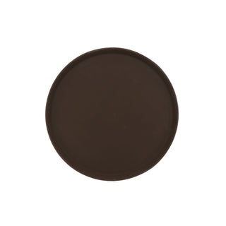 G.E.T. Enterprises NS-1600-BR Polypropylene Non-Skid Tray, 16" Diameter, Brown - Default Title