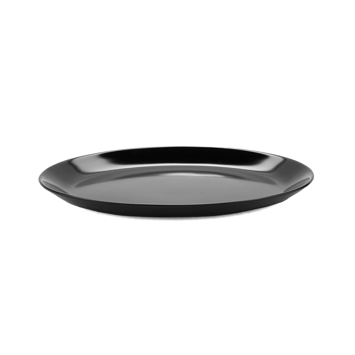 G.E.T. Enterprises OP-1080-BK GET Settlement Oasis Melamine Platter, 7 3/4" x 10", Black, 12/Case - photo 3