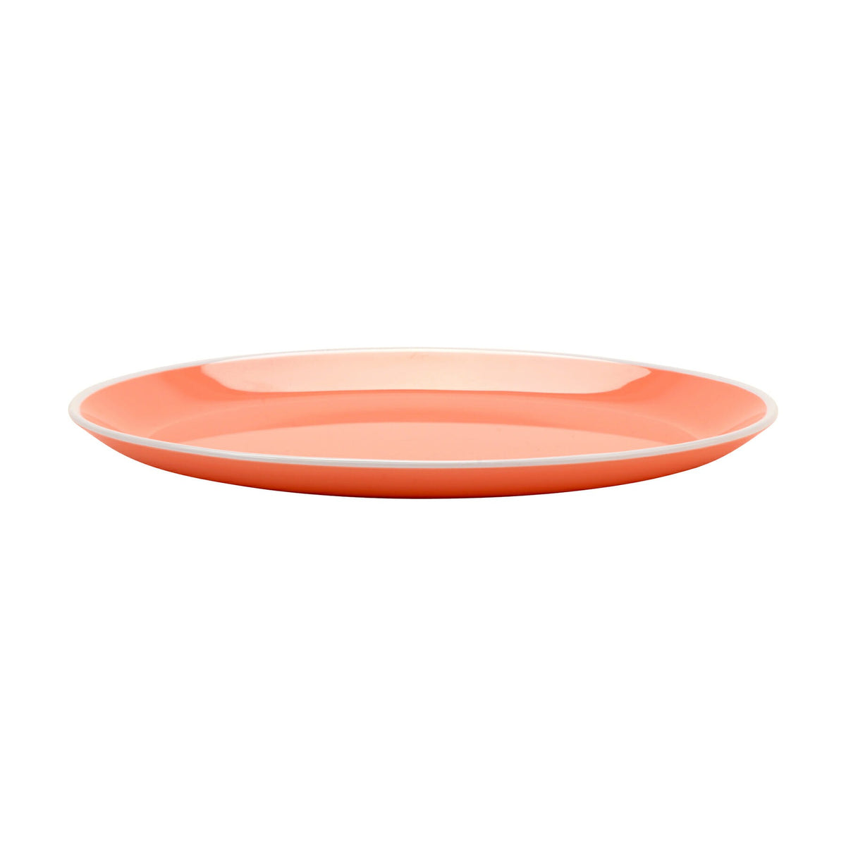 G.E.T. Enterprises OP-1080-GF GET Settlement Oasis Melamine Platter, 7 3/4" x 10", Pink, 12/Case - photo 3