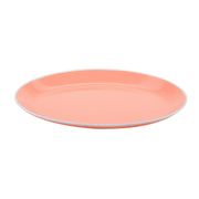 G.E.T. Enterprises OP-1080-GF GET Settlement Oasis Melamine Platter, 7 3/4" x 10", Pink, 12/Case - Default Title