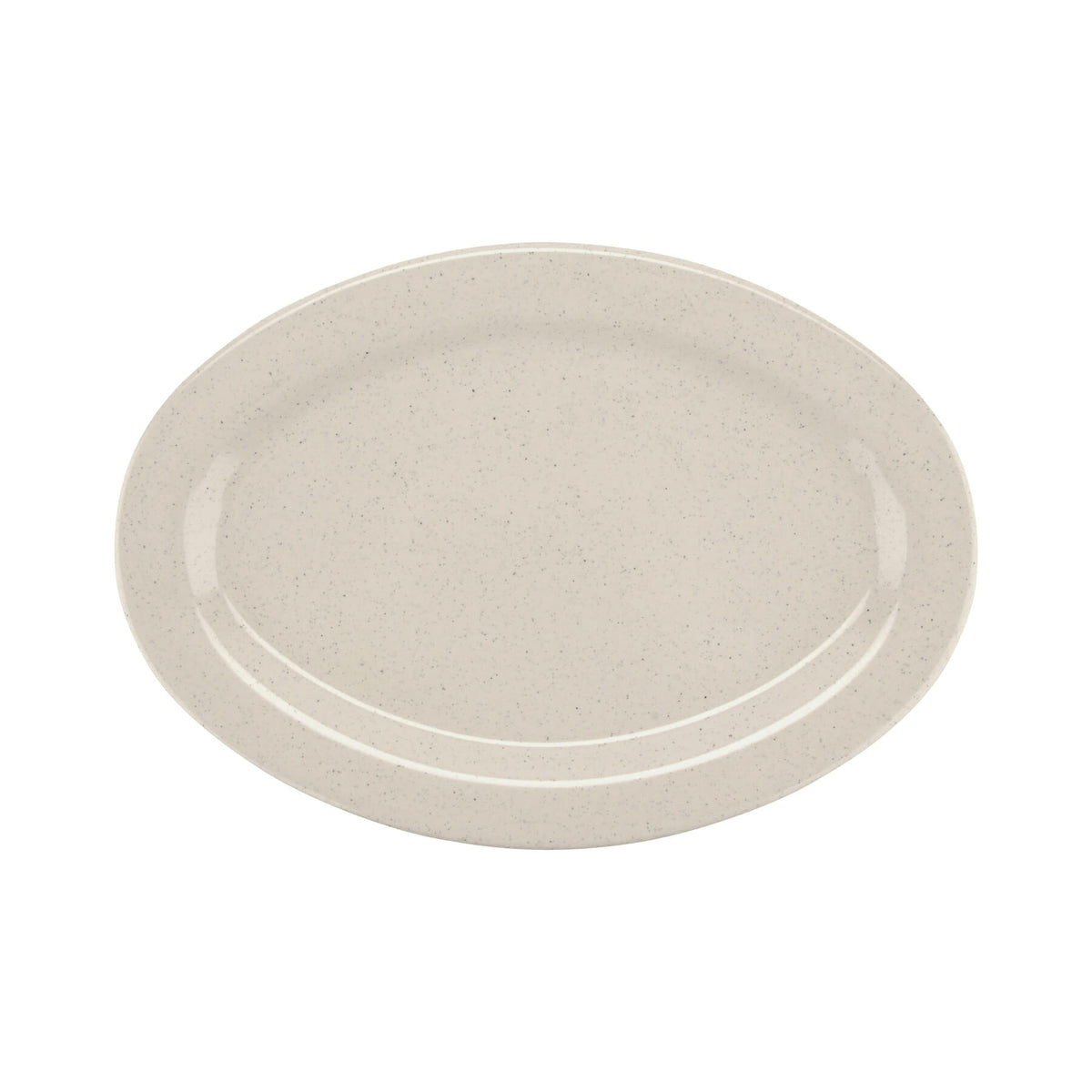 G.E.T. Enterprises GET Santa Fe Ironstone Melamine Platter, Ivory - photo 2