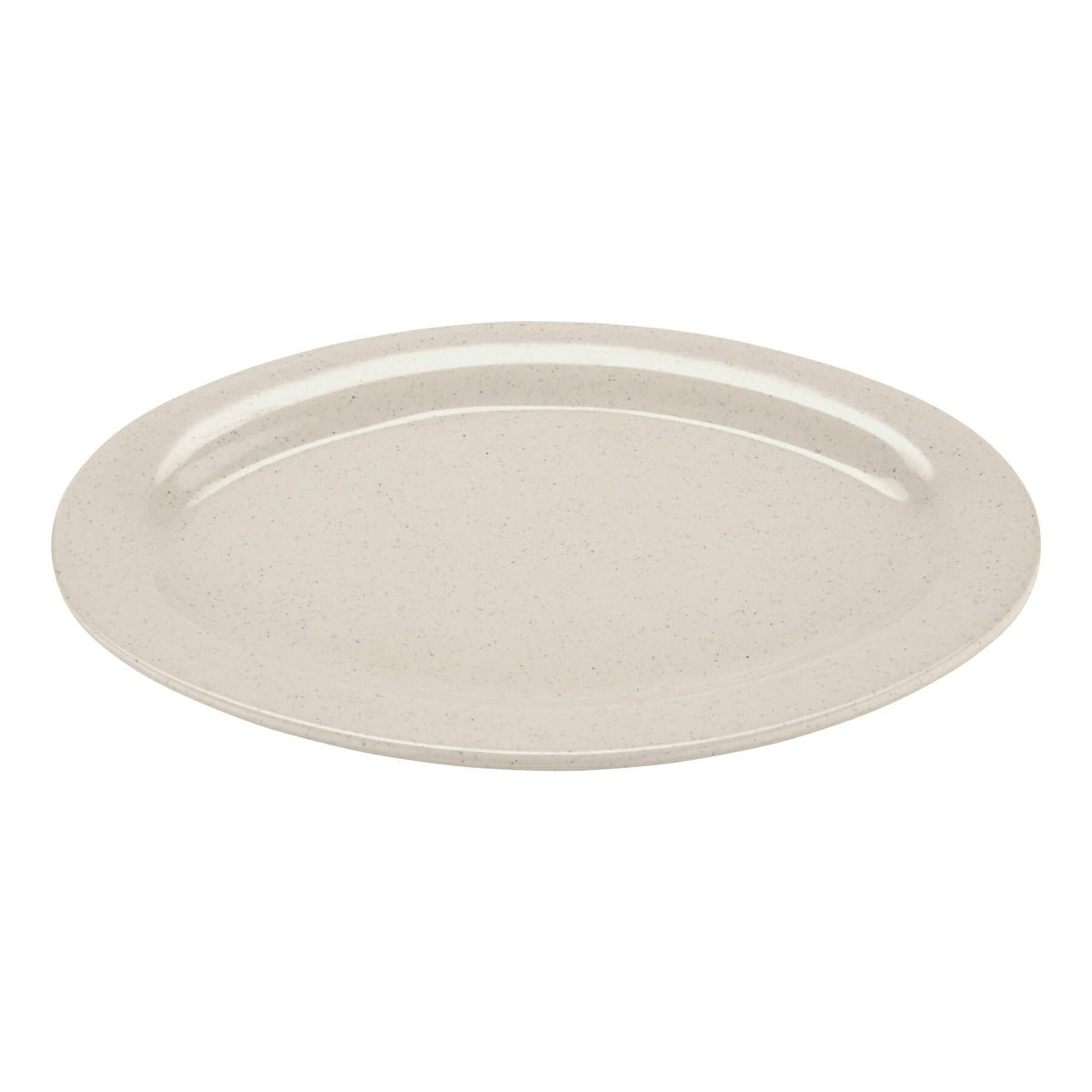G.E.T. Enterprises GET Santa Fe Ironstone Melamine Platter, Ivory - 11 1/2"
