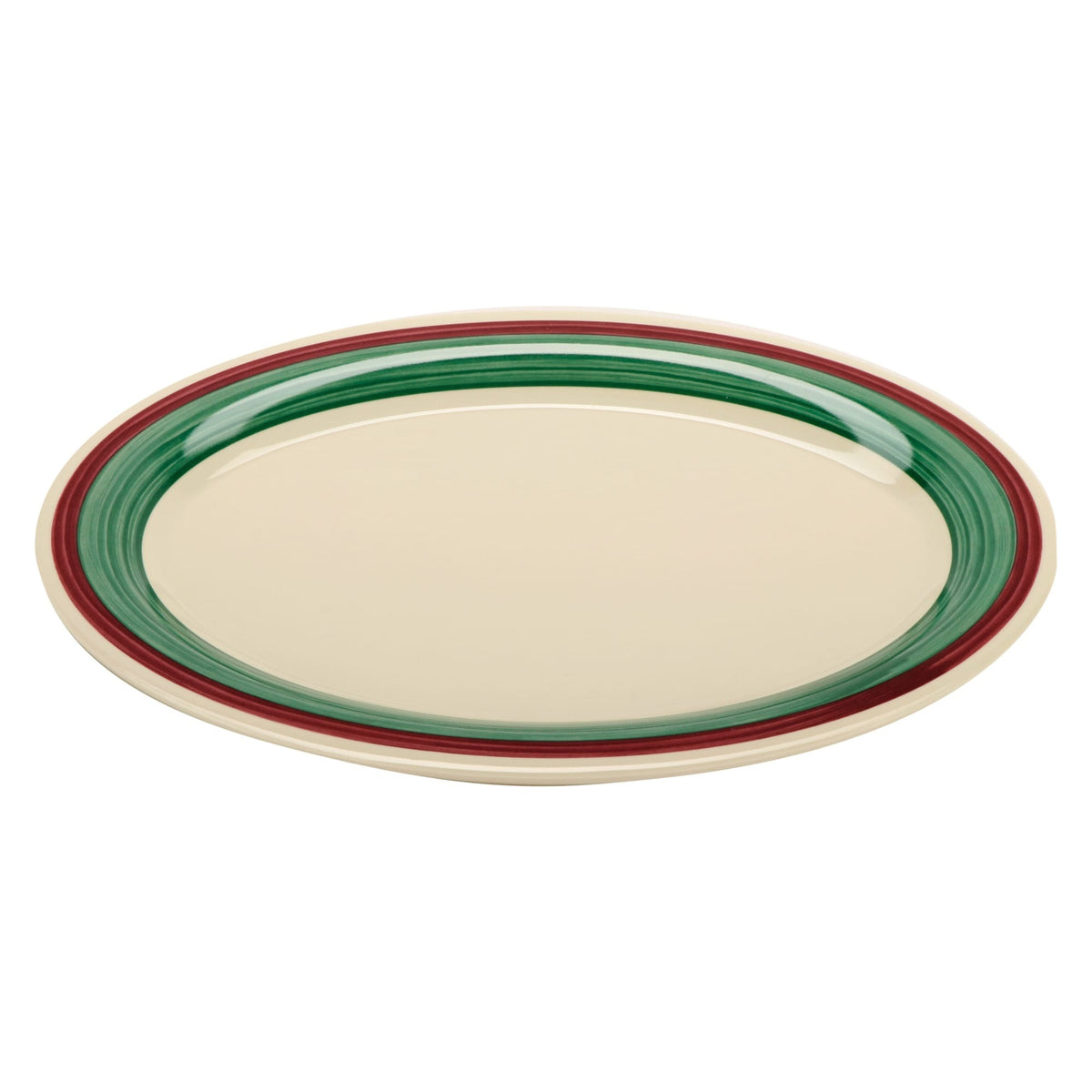 G.E.T. Enterprises OP-120-PO GET Diamond Portofino Melamine Platter, 9" x 12", Ivory, 12/Case - Default Title