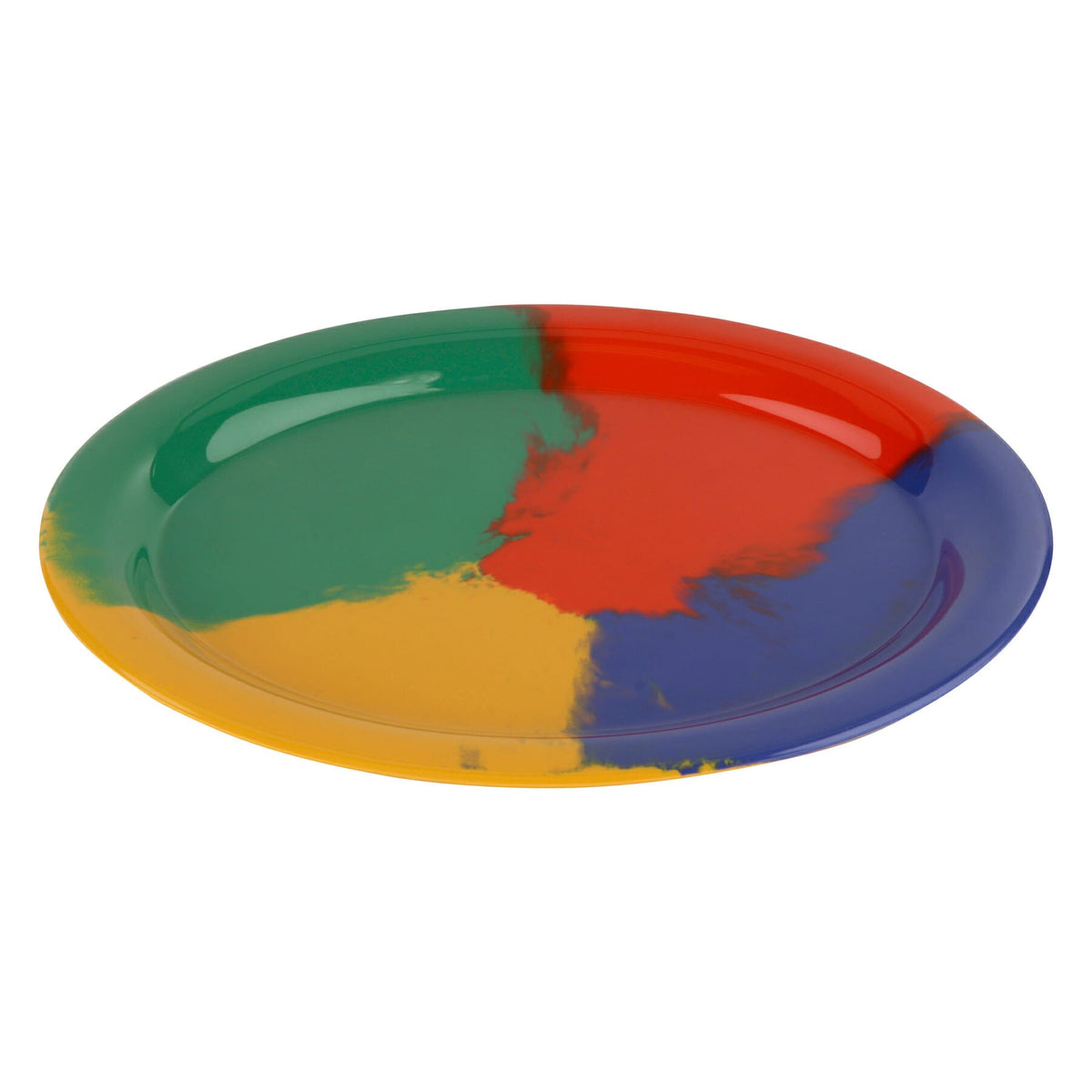 G.E.T. Enterprises OP-135 GET Diamond Mardi Gras Melamine Platter, 10 1/4" x 13 1/2", 12/Case - Diamond Celebration 1/2" x