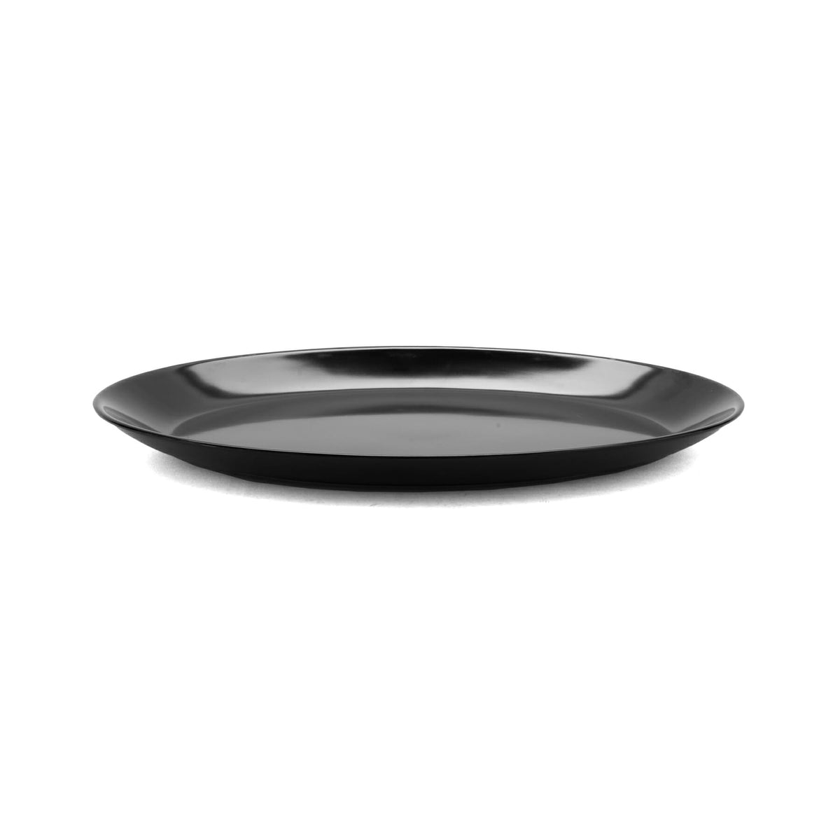 G.E.T. Enterprises OP-1411-BK GET Settlement Oasis Melamine Platter, 10 3/4" x 14", Black, 12/Case - photo 3