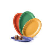 G.E.T. Enterprises OP-610 GET Creative Table Melamine Platter Set, 6 3/4" x 10", 24/Case - Assorted / Glossy