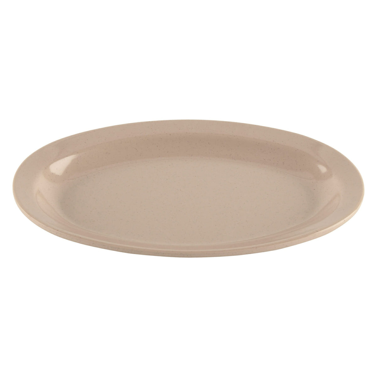 G.E.T. Enterprises OP-610 GET Creative Table Melamine Platter Set, 6 3/4" x 10", 24/Case - Beige / Speckled