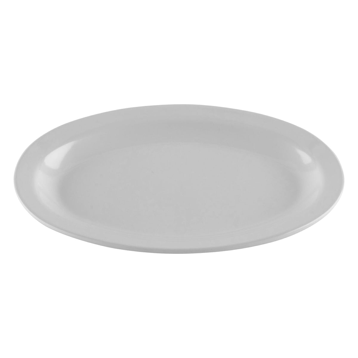 G.E.T. Enterprises OP-610 GET Creative Table Melamine Platter Set, 6 3/4" x 10", 24/Case - White / Glossy