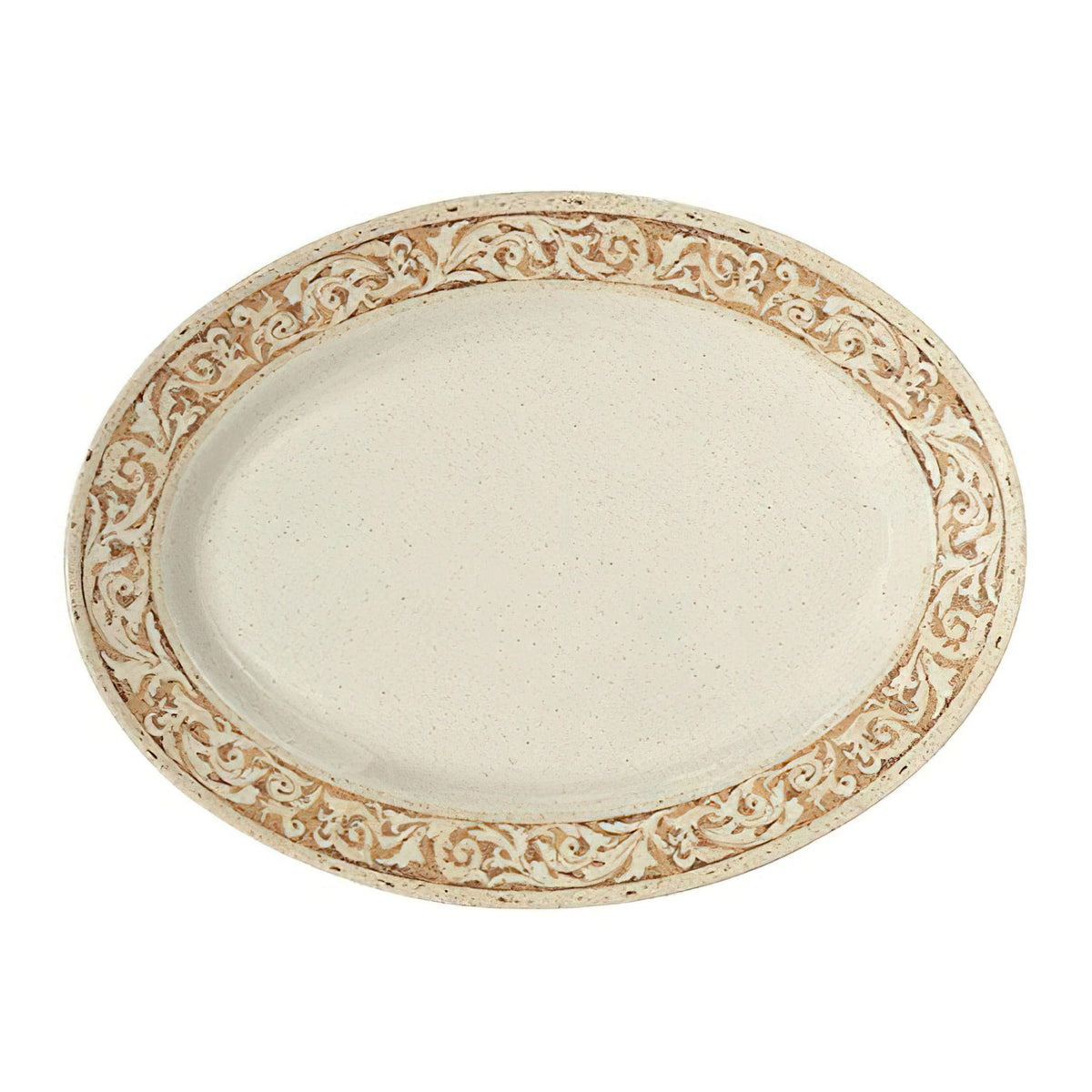 G.E.T. Enterprises OP-618-OL GET Olympia Melamine Platter, 13 1/2" x 18", Beige, 12/Case - Default Title
