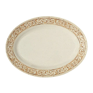 G.E.T. Enterprises OP-618-OL GET Olympia Melamine Platter, 13 1/2" x 18", Beige, 12/Case - Default Title