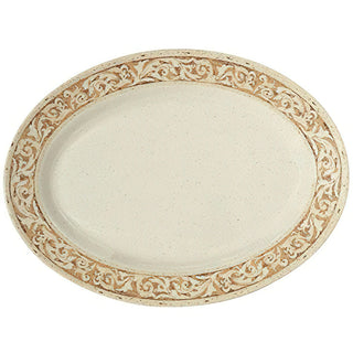 G.E.T. Enterprises OP-621-OL GET Olympia Melamine Platter, 15" x 21", Beige, 12/Case - Default Title