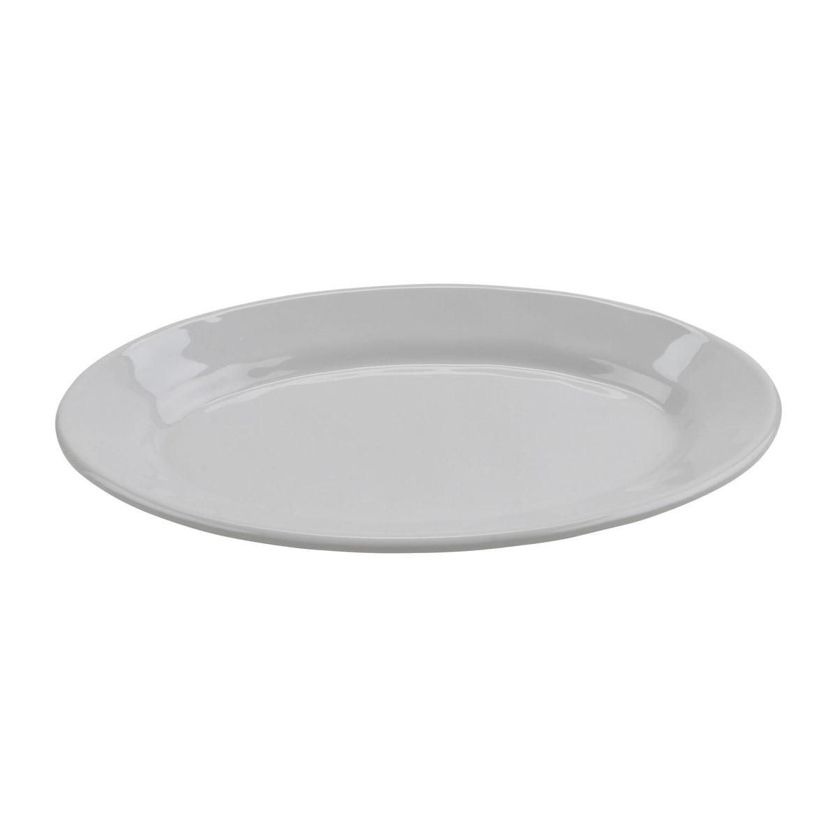 G.E.T. Enterprises OP-911-AM-W GET Arctic Mill Melamine Platter, 6 1/4" x 9 1/4", White, 24/Case - Default Title