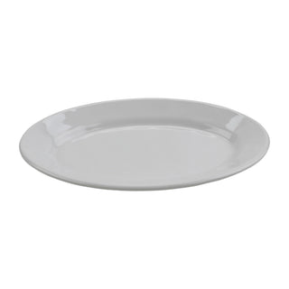 G.E.T. Enterprises OP-911-AM-W GET Arctic Mill Melamine Platter, 6 1/4" x 9 1/4", White, 24/Case - Default Title
