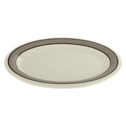 G.E.T. Enterprises OP-950 GET Diamond Cambridge Melamine Platter, 7 1/4" x 9 3/4", 24/Case - Ivory