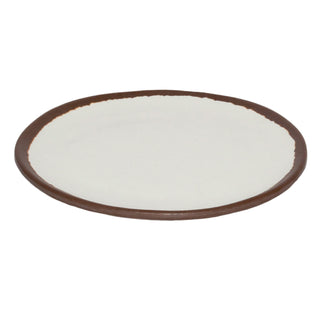 G.E.T. Enterprises P-101 GET Mantle Melamine Plate, 10 1/2" Diameter, 12/Case - Brown