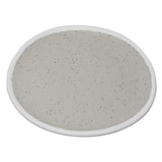 G.E.T. Enterprises P-101 GET Mantle Melamine Plate, 10 1/2" Diameter, 12/Case - Gray White