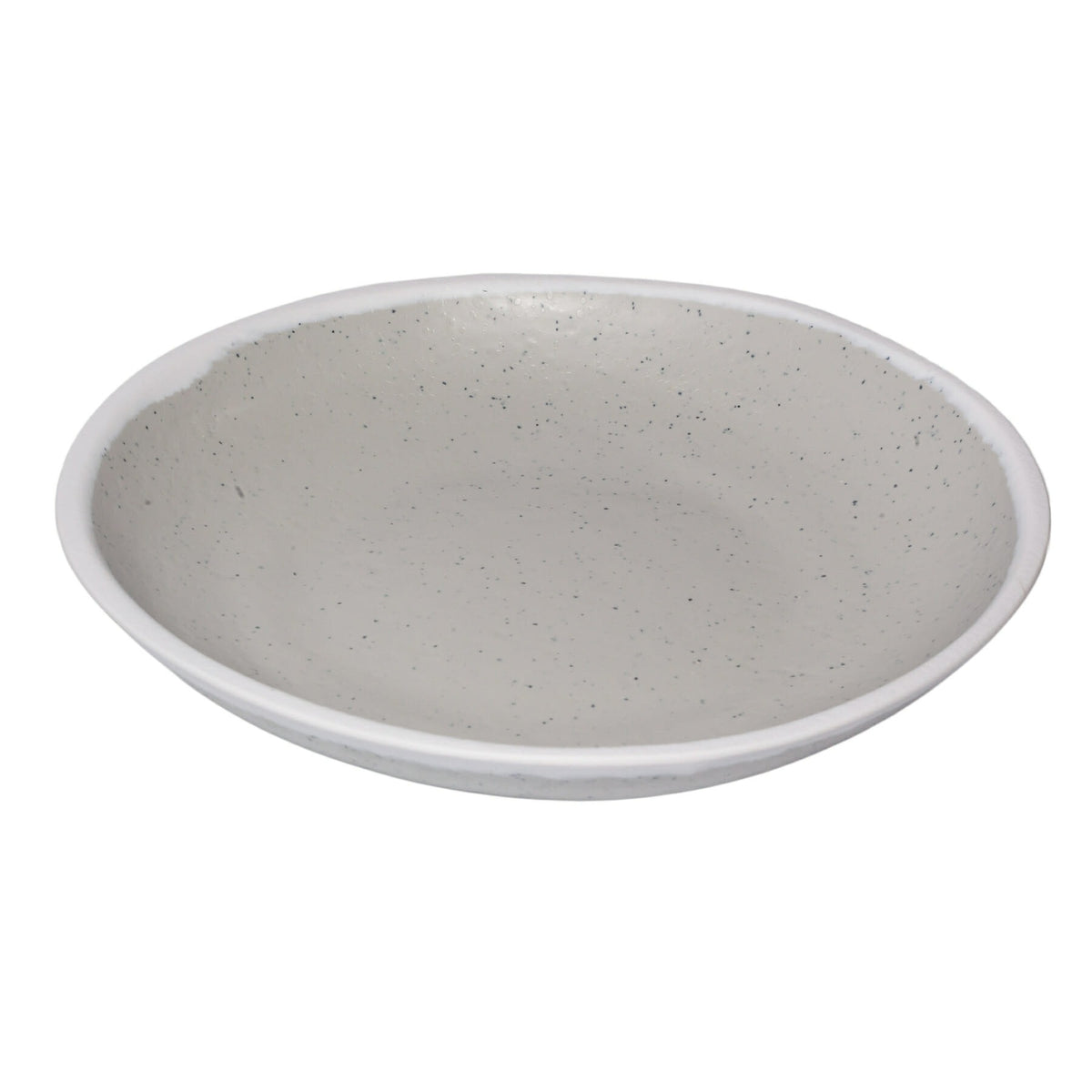 G.E.T. Enterprises P-83 GET Pottery Market Melamine Plate, 8" Diameter, 24/Case - Gray White