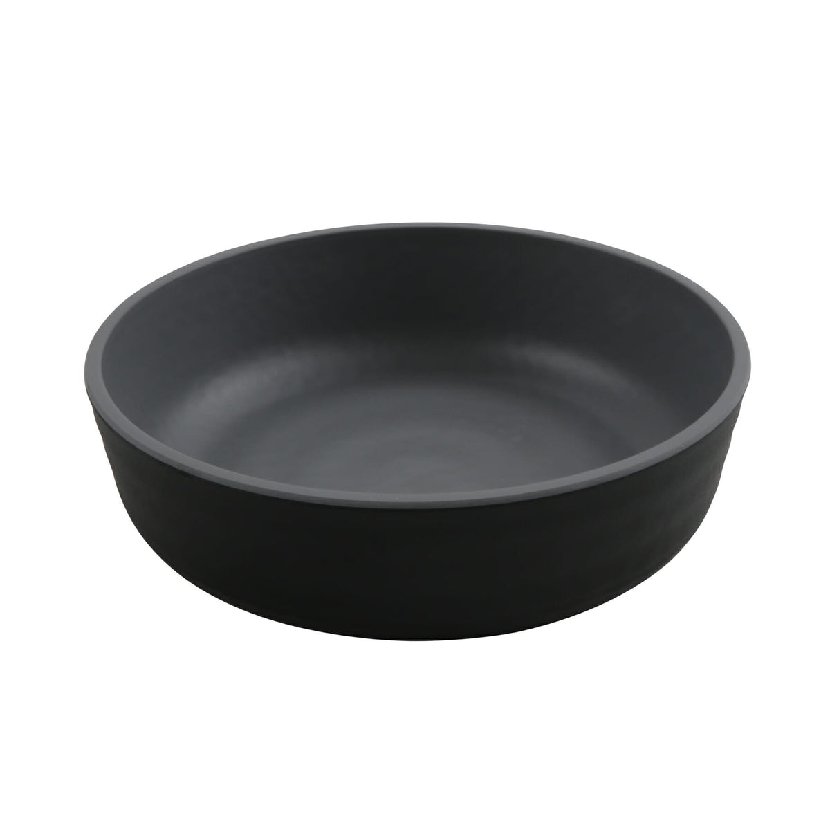 G.E.T. Enterprises RB-7 GET Roca Melamine Bowl, 24 oz., 12/Case - Black Gray